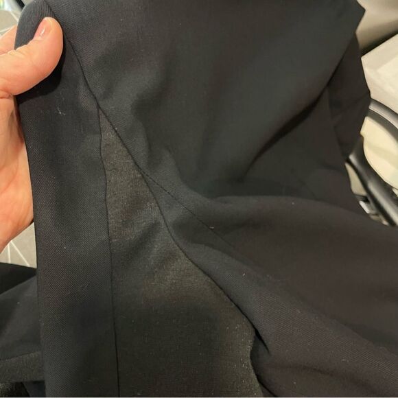 Bcbgmaxazria Black Wool blazer with satin bottom hem - Picture 6 of 15